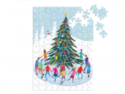 Acheter Mini Puzzle Ronde autour du sapin de Noël 130 pièces - Galison - 11,99 € en ligne sur La Petite Epicerie - Loisirs cr...