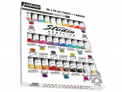 Acheter Coffret de 30 tubes de peinture acrylique - Pinceau inclus - 41,19 € en ligne sur La Petite Epicerie - Loisirs créatifs