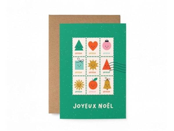 Acheter Carte postale Joyeux Noël - Avec enveloppe - 3,49 € en ligne sur La Petite Epicerie - Loisirs créatifs