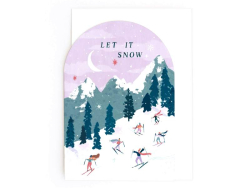 Acheter Carte de Noël - Skieurs - 4,99 € en ligne sur La Petite Epicerie - Loisirs créatifs