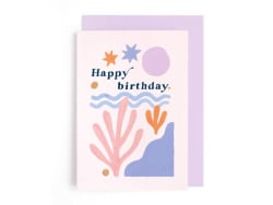 Acheter Carte d'anniversaire - Formes abstraites - 4,49 € en ligne sur La Petite Epicerie - Loisirs créatifs