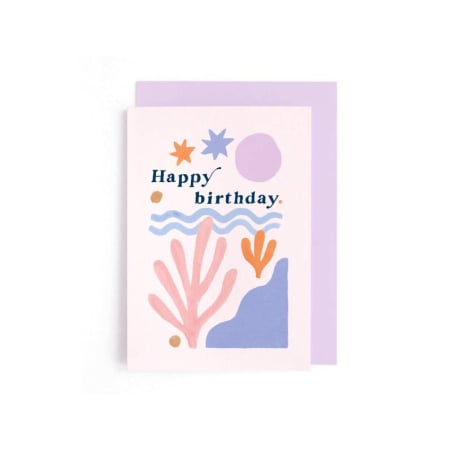 Acheter Carte d'anniversaire - Formes abstraites - 4,49 € en ligne sur La Petite Epicerie - Loisirs créatifs
