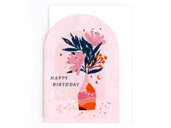 Acheter Carte d'anniversaire - Vase et fleurs - 4,99 € en ligne sur La Petite Epicerie - Loisirs créatifs