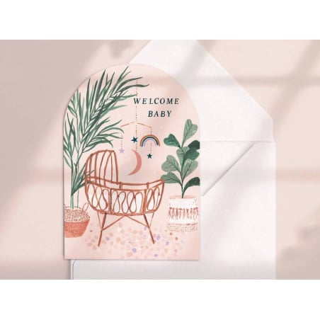 Acheter Carte postale Bienvenue bébé - Welcome Baby - 4,99 € en ligne sur La Petite Epicerie - Loisirs créatifs