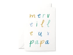 Acheter Carte postale Merveilleux papa - avec enveloppe - 3,49 € en ligne sur La Petite Epicerie - Loisirs créatifs