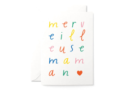 Acheter Carte postale Merveilleuse maman - avec enveloppe - 3,49 € en ligne sur La Petite Epicerie - Loisirs créatifs