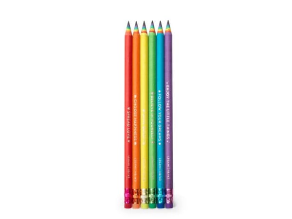 fabl Crew créative arc-en-ciel couleur crayons Magic Flexible souple Crayon  avec gomme souple pour enfants école Lot de 12 30 cm : :  Fournitures de bureau