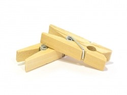Acheter 50 mini pinces à linge en bois - naturel - 3,90 € en ligne sur La Petite Epicerie - Loisirs créatifs