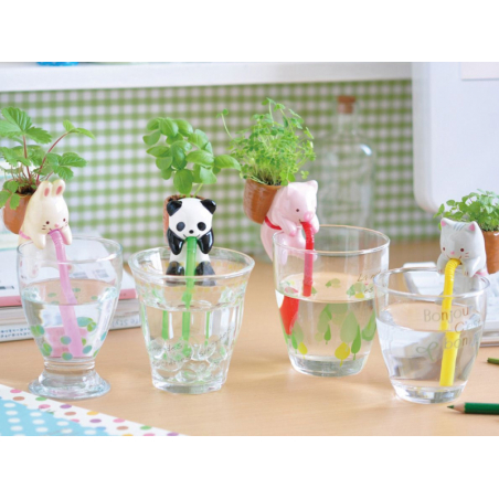 Acheter Mini kit "fais pousser ta plante - basilic" petit panda qui boit à la paille - 14,99 € en ligne sur La Petite Epiceri...