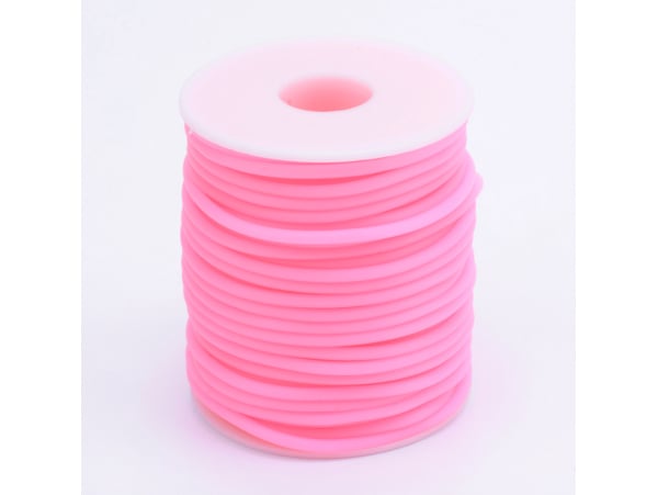 Amusez-vous à créer avec le fil scoubidou en caoutchouc rose Bubblegum