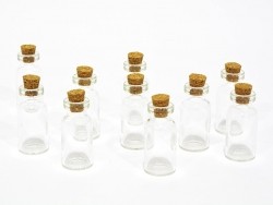 Acheter 10 fioles en verre 4 cm - 8,00 € en ligne sur La Petite Epicerie - Loisirs créatifs