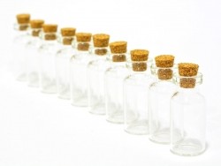 Acheter 10 fioles en verre 4 cm - 8,00 € en ligne sur La Petite Epicerie - Loisirs créatifs