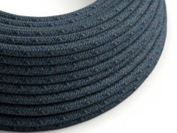 1 m de câble textile - Bleu...