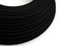1 m de câble textile - Noir...