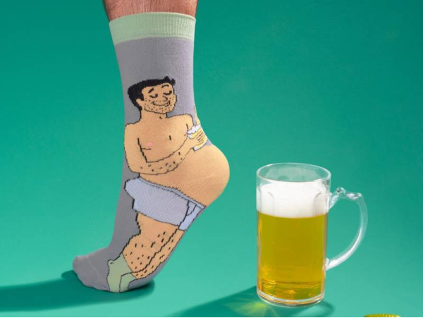 Chaussette Humour Bière  Mes Chaussettes Fantaisie