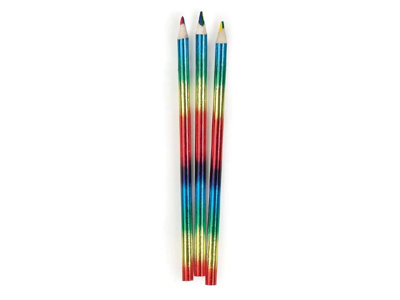 Craquez pour ce joli crayon multicolore parfait pour l'école !