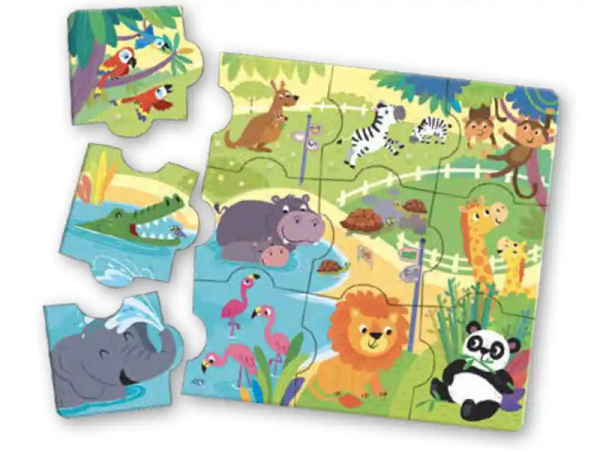 10 en 1 pour Petits de 18 Mois et Plus - Puzzles pour Tout-Petits sur des  Animaux de la Jungle - Puzzle - Achat & prix