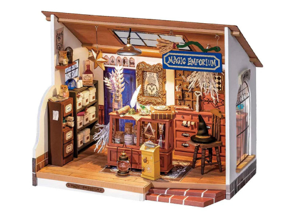 Décoration de vitrine miniature pour maison de poupée, boutique de