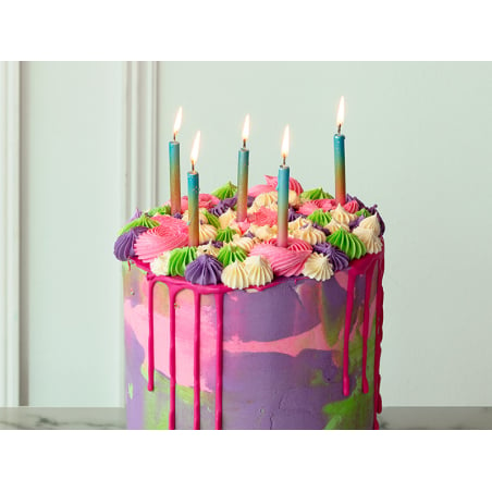 Craquez pour ces 8 bougies pastels avec support pour un anniversaire !