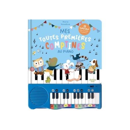 Offrez ce livre avec piano intégré et des comptines à votre enfant !