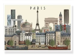 Carte postale A5 Paris II