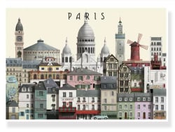 Carte postale A5 Paris III