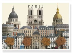 Carte postale A5 Paris I