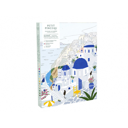 Acheter Coffret peinture au numéro - Petit Pinceau - Santorini par Maja Tomljanovic - 22,99 € en ligne sur La Petite Epicerie...