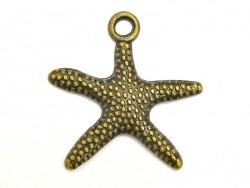 Acheter 1 Breloque étoile de mer - couleur bronze - 0,19 € en ligne sur La Petite Epicerie - Loisirs créatifs