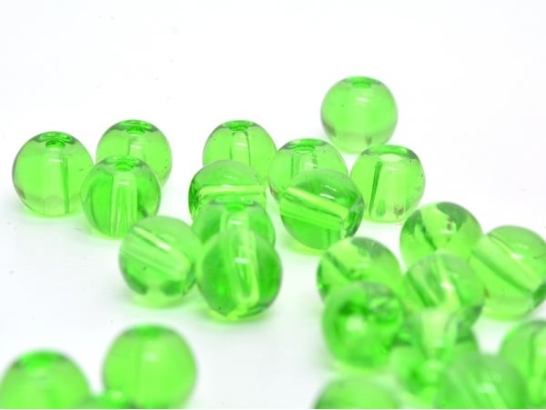 Acheter 50 perles en verre rondes 4 mm - vert bouteille - 0,99 € en ligne sur La Petite Epicerie - Loisirs créatifs