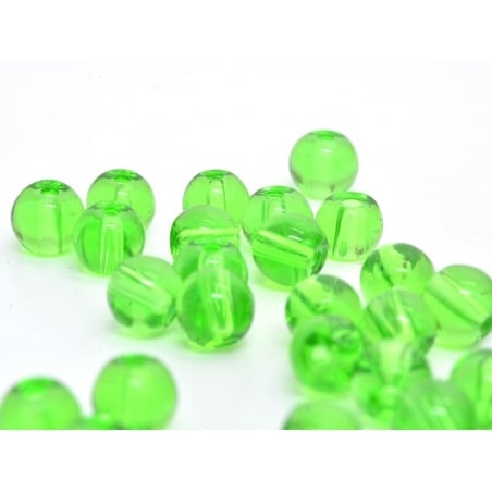 Acheter 50 perles en verre rondes 4 mm - vert bouteille - 0,99 € en ligne sur La Petite Epicerie - Loisirs créatifs