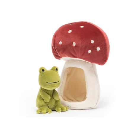 Peluche Grenouille et sa maison champignon - 18 cm - Jellycat