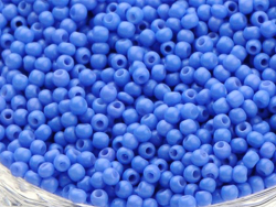 Perles de rocailles en tube - Bleuet - 2 mm