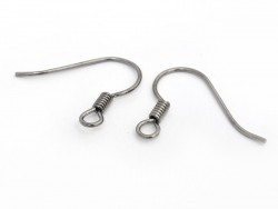 Acheter 10 paires de boucles d'oreilles crochets - couleur noir métallisé - 2,29 € en ligne sur La Petite Epicerie - Loisirs ...