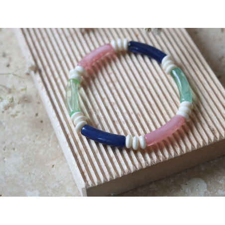 Bracelet en perles tube