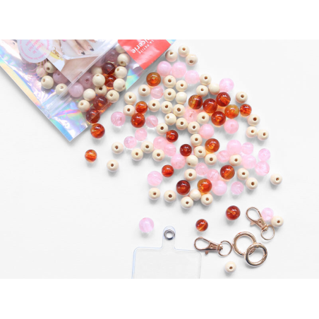 Kit DIY chaîne de téléphone - Perles Boho chic