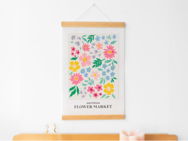 DIY Home Déco - Ma broderie Diamant Painting - Flower Market - MKMI Diamond Painting