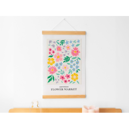 DIY Home Déco - Ma broderie Diamant Painting - Flower Market - MKMI Diamond Painting