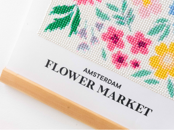 DIY Home Déco - Ma broderie Diamant Painting - Flower Market - MKMI Diamond Painting