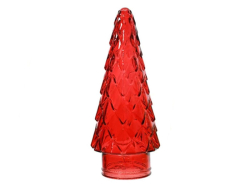 Sapin de Noël en verre Rouge