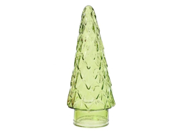 Sapin de Noël en verre Vert...