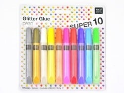 Acheter Lot de 10 stylos glitter glue - colle paillettes - couleurs nacrées - 8,70 € en ligne sur La Petite Epicerie - Loisir...