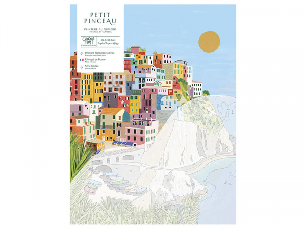 Acheter Coffret peinture au numéro - Petit Pinceau - Cinque terre par Kenzie Elston - 22,99 € en ligne sur La Petite Epicerie...