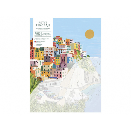 Acheter Coffret peinture au numéro - Petit Pinceau - Cinque terre par Kenzie Elston - 22,99 € en ligne sur La Petite Epicerie...