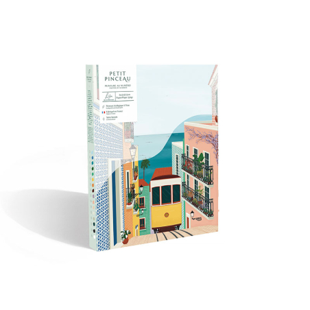 Coffret peinture au numéro - Lisbon Tram par Veronica Lara