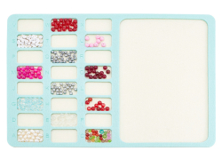 Planche à perles rectangulaire en feutrine
