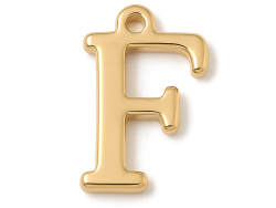 Breloque lettre F en laiton...