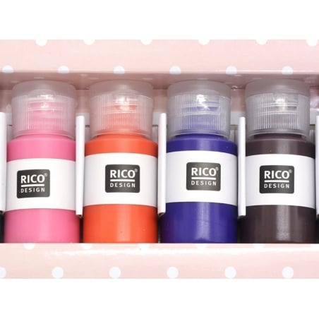 Acheter Set de 6 flacons de peintures pour tissus - couleurs trendy - 16,90 € en ligne sur La Petite Epicerie - Loisirs créatifs