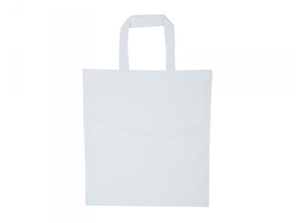 Acheter Sac shopping / Tote bag en tissu blanc - 38 x 42 cm - anses 42 cm - 3,90 € en ligne sur La Petite Epicerie - Loisirs ...