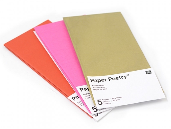 Acheter 5 feuilles de papier de soie - rouge - 1,49 € en ligne sur La Petite Epicerie - Loisirs créatifs